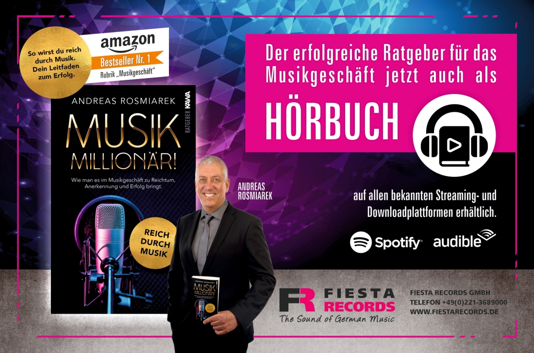 Andreas Rosmiarek - sein Buch 'Musik Millionär' nun auch als Hörbuch