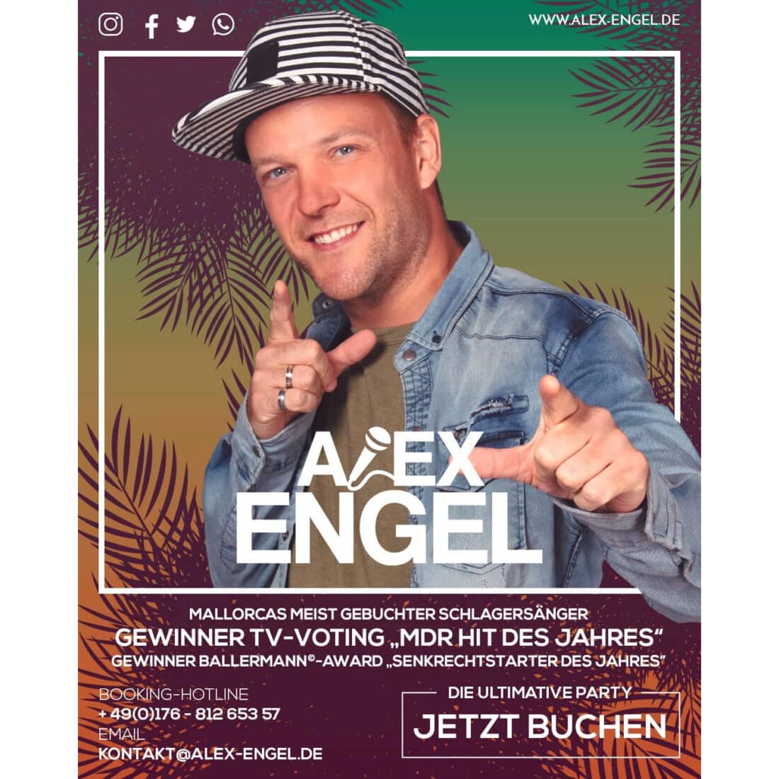 Alex Engel - Am Strand von Maspalomas auf Platz 1 in der Austrian DJ-Hitparade