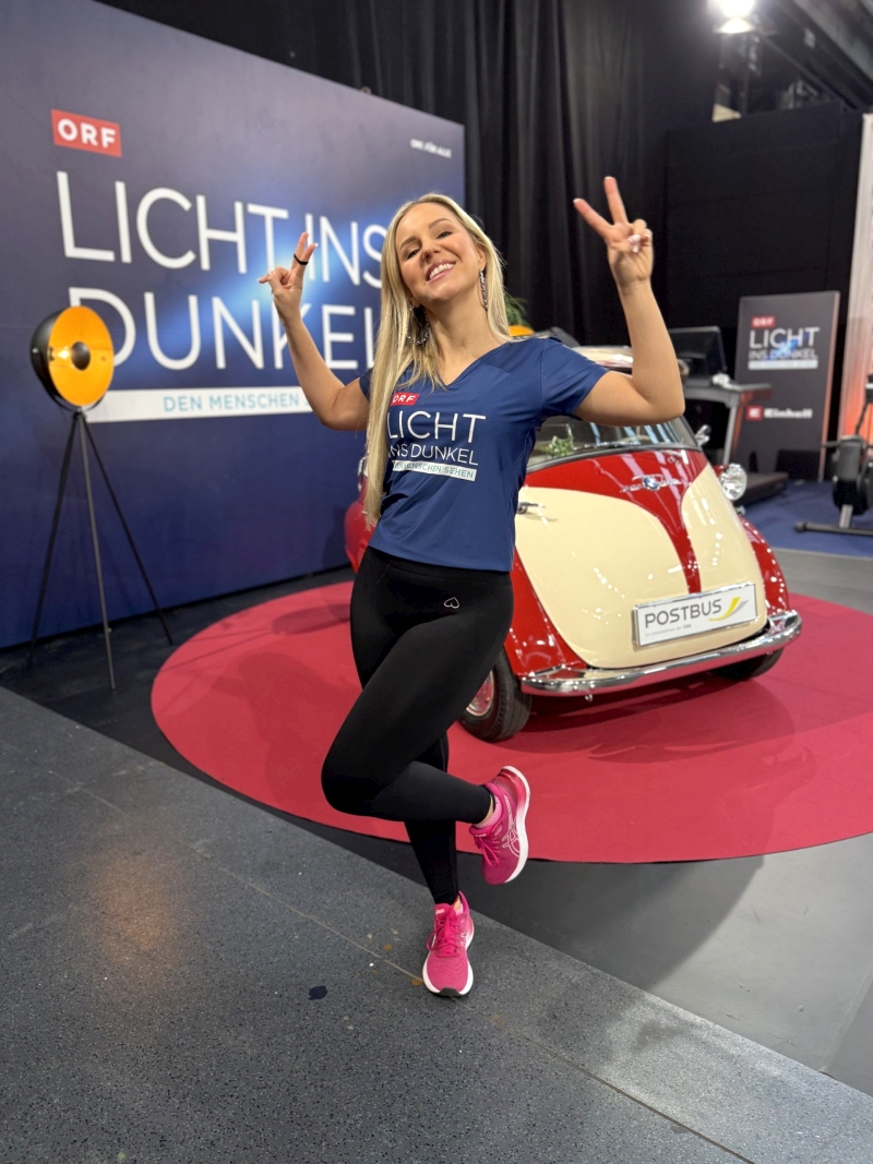 NATALIE HOLZNER – Voller Einsatz bei der ORF „Licht ins Dunkel“ Sportchallenge 2024