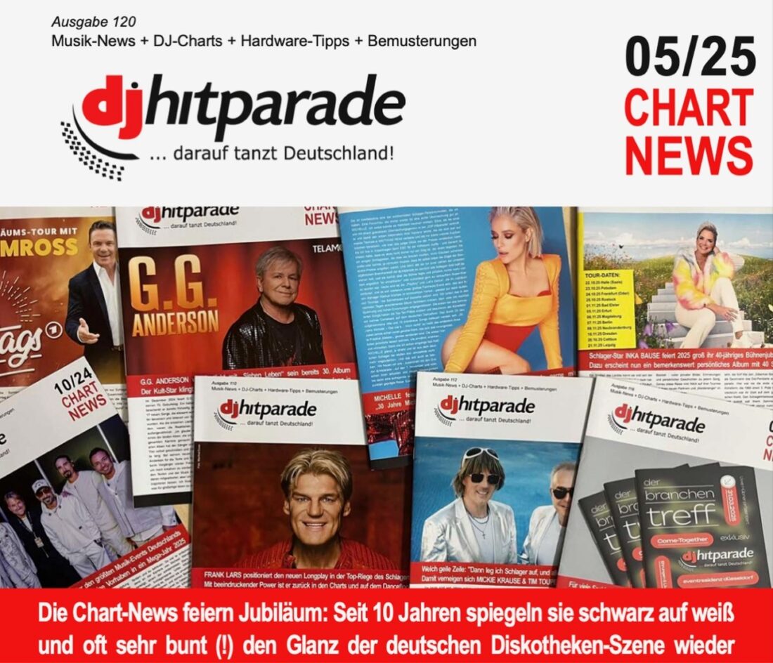 10 Jahre hitPARADIES – Das Magazin der dj-hitparade: Ein Jubiläum voller Leidenschaft für die deutsche Diskotheken-Szene